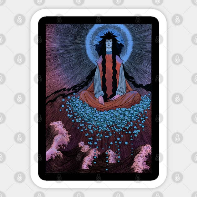 Sidney Sime - The Gods Of Pegana, Lord Dunsany, meditation, fantasy Sticker by AltrusianGrace